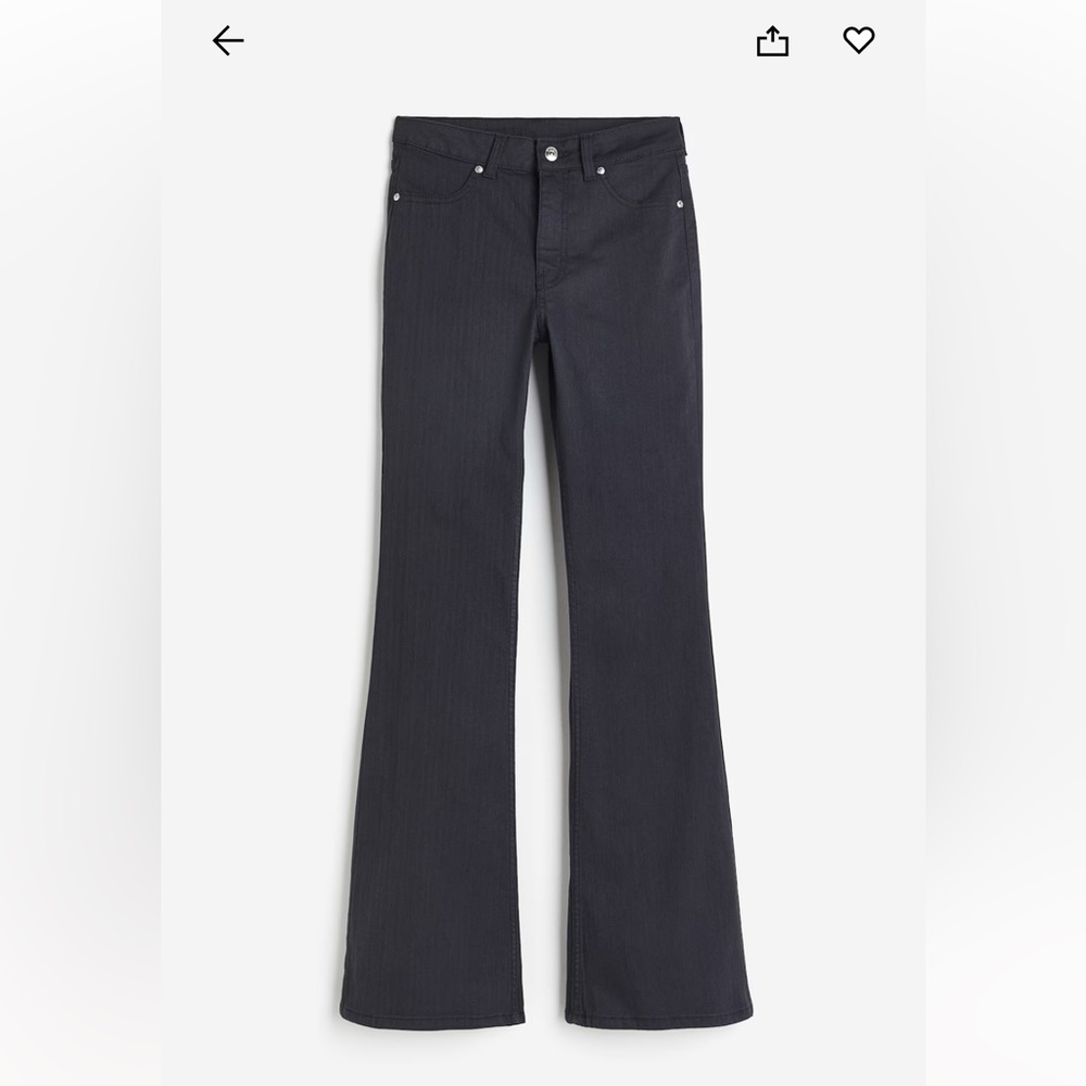 NWT H&M Charcoal Flared Trousers